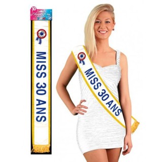 Écharpe miss 30 ans