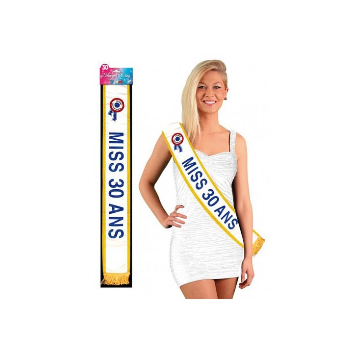 Écharpe miss 30 ans