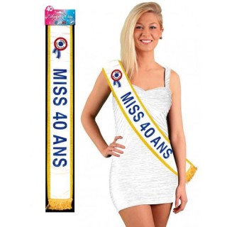 Écharpe miss 40 ans