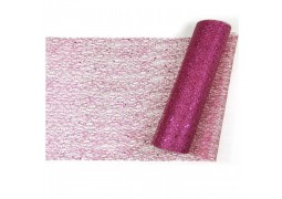 Chemin de table Glitter fuchsia