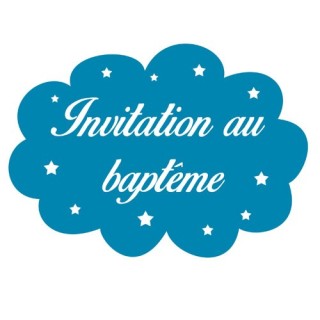 Cartes invitation au Baptême