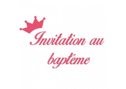 Cartes invitation au Baptême