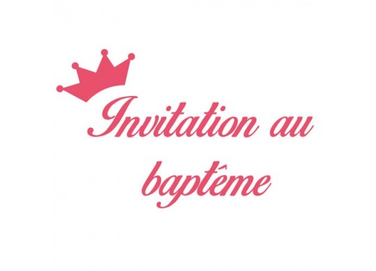 Cartes invitation au Baptême