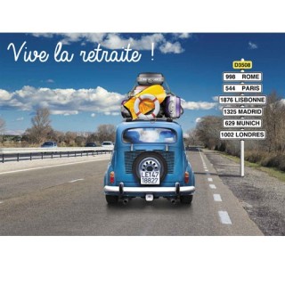 Cartes invitation "vive la retraite"!