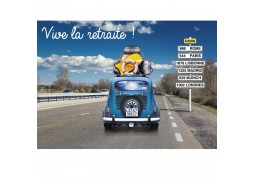 Cartes invitation "vive la retraite"!