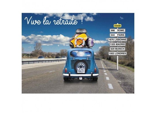 Cartes invitation "vive la retraite"!