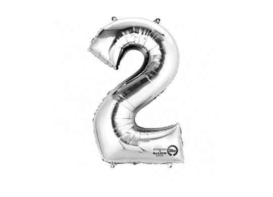 Ballon aluminium 2 argent Ballon aluminium 2 argent