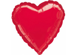 Ballon aluminium coeur rouge