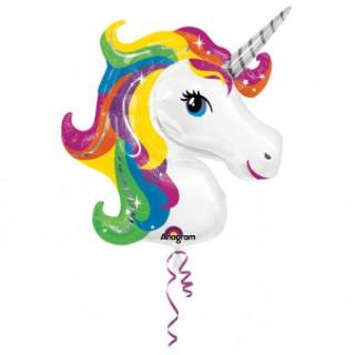 Ballon aluminium licorne