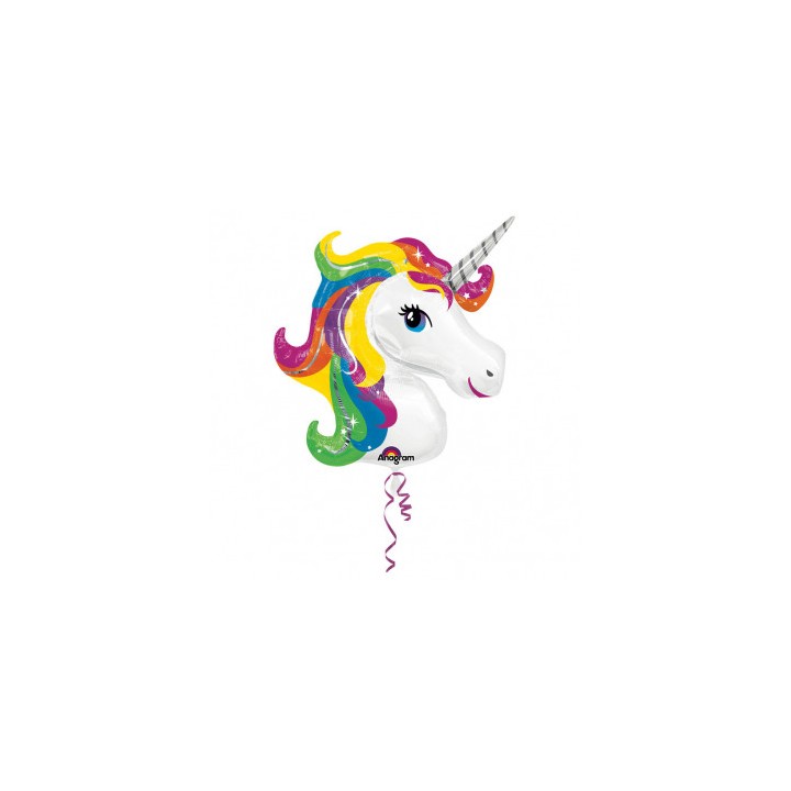 Ballon aluminium licorne