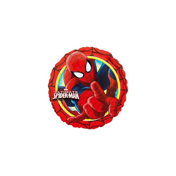 Ballon aluminium rond spiderman - Article de fête