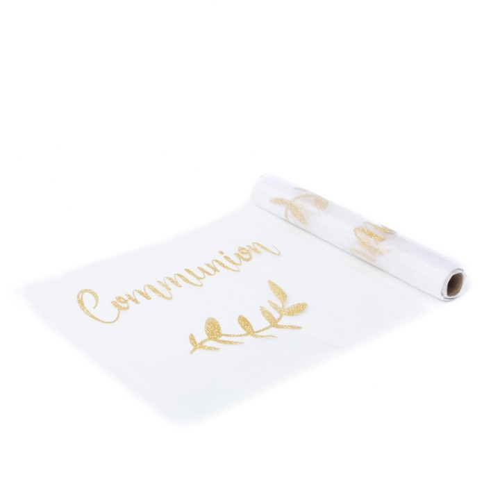 Chemin de table organza Communion - Article de fête