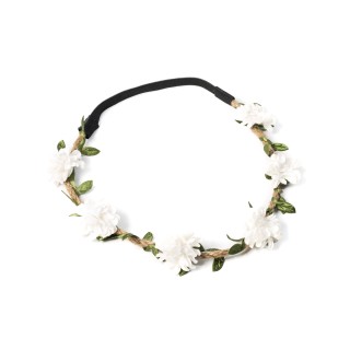 Headband fleur blanche - Article de fête