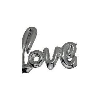 Ballon alu Love argent - Article de fête