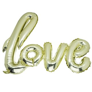Ballon alu Love champagne - Article de fête