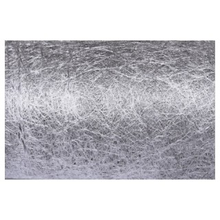 Chemin de table fibre argent 30cm x 10m - Décoration de table