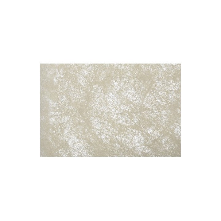 Chemin de table romance fibre taupe 30cmx10m