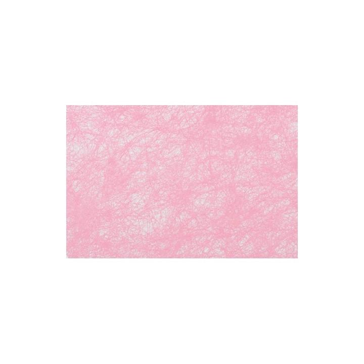Chemin de table fibre rose 30cm x 10m - Décoration de table