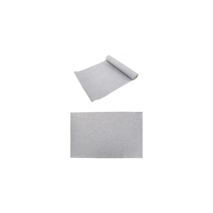 Chemin de table burlap métal argent  - Article de fête
