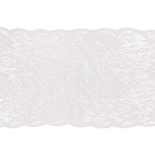 Ruban dentelle coton blanc 18cmx3m - la table - articles de fête