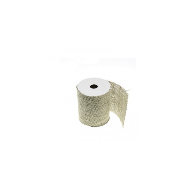 Ruban jute naturelle 10cmx5m - Article de fête