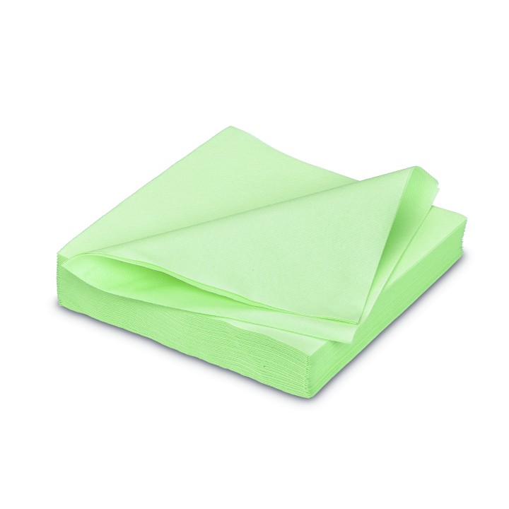 Serviette intissée vert pistache 40 x 40 - Décoration de table