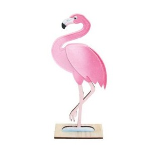 Flamant rose feutrine 55cm - Tropical party