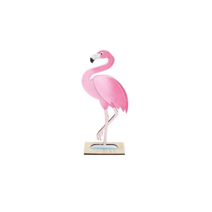 Flamant rose feutrine 55cm - Tropical party