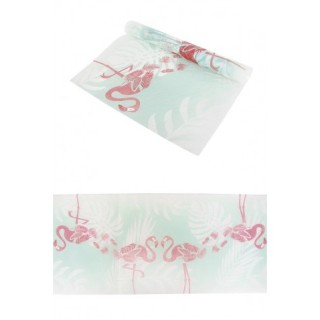 Chemin de table flamand rose - Décoration de table