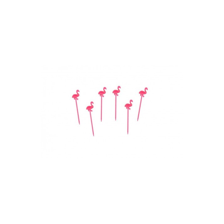 20 pics flamand rose 8cm - Tropical party