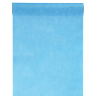 Chemin de table intissé économique turquoise