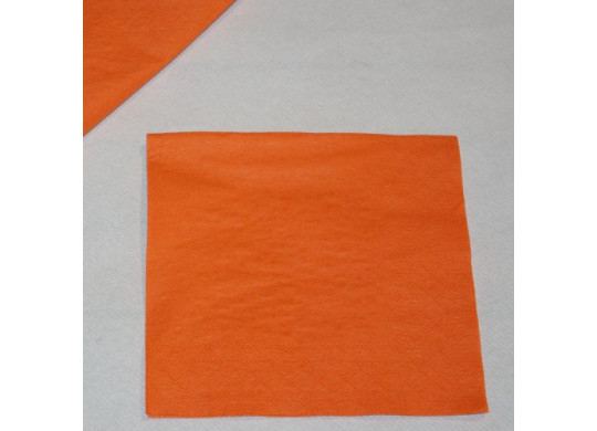 Serviettes papier oranges