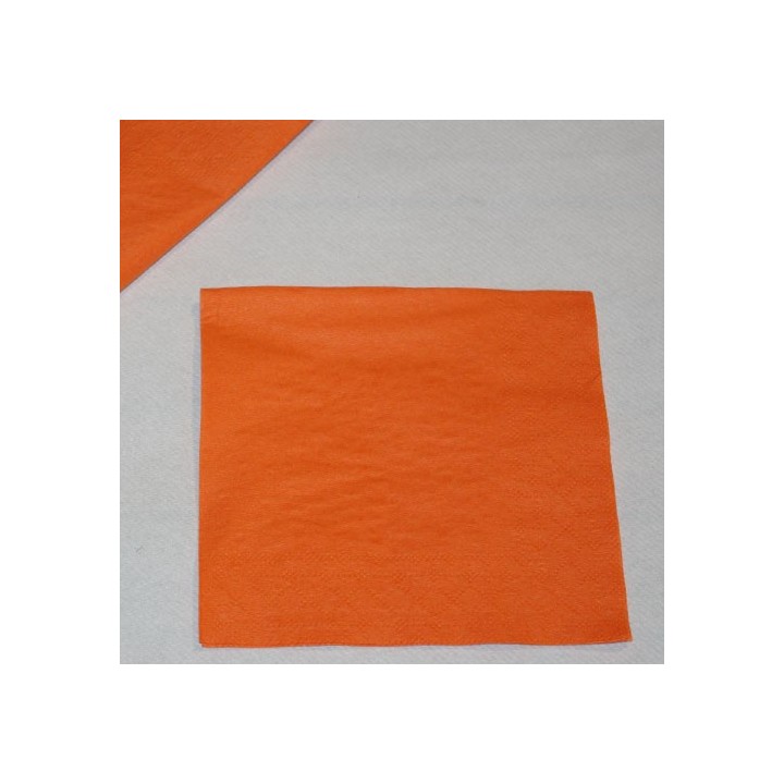 Serviettes papier oranges