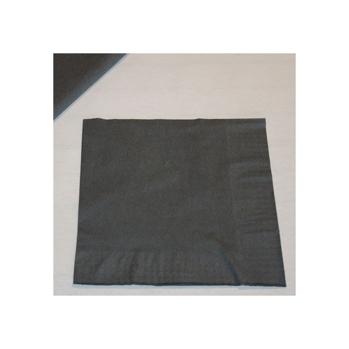 Serviettes papier stone grey (gris foncé)