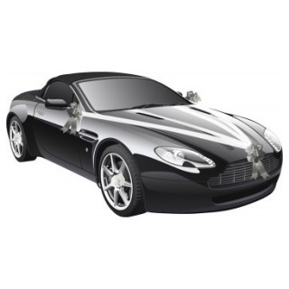 Kit voiture 5 pièces argent - Décoration de mariage