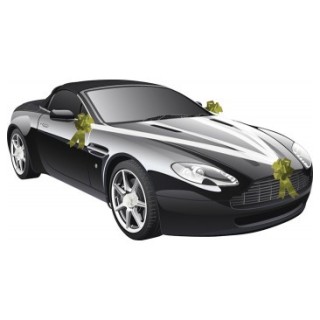 Kit voiture 5 pièces or - Décoration de mariage