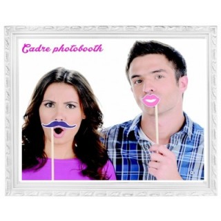 Cadre photobooth blanc 57x67cm - Photobooth