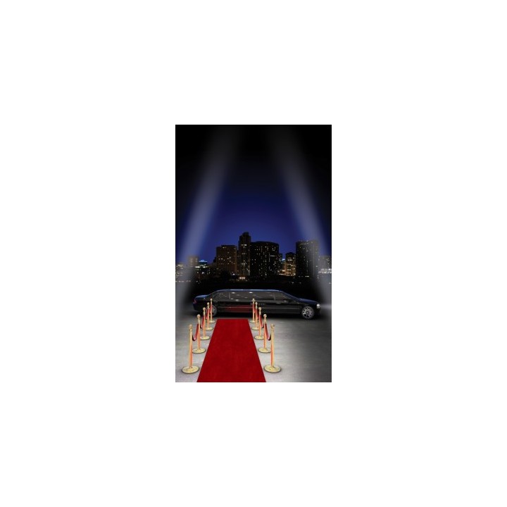 Tapis rouge luxe 1x15m  - Cinéma - Décoration de table
