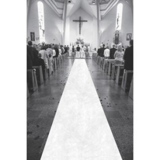 Tapis de cérémonie blanc 1x15m - Cinéma - Décoration de table
