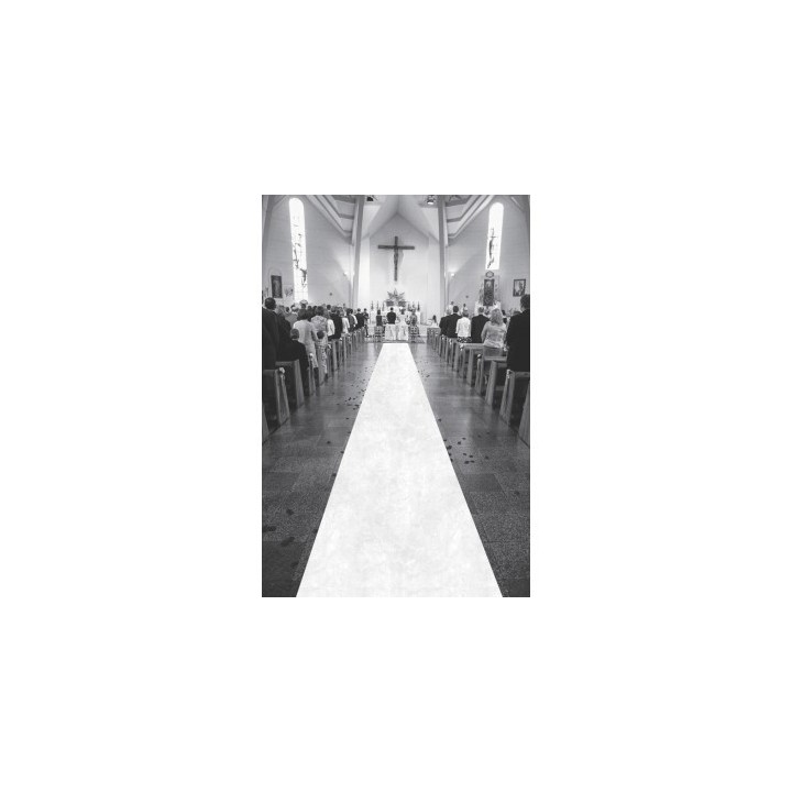 Tapis de cérémonie blanc 1x15m - Cinéma - Décoration de table