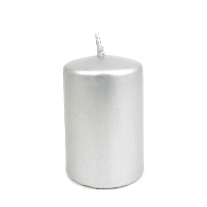 Bougies fumeurs métallisées argent