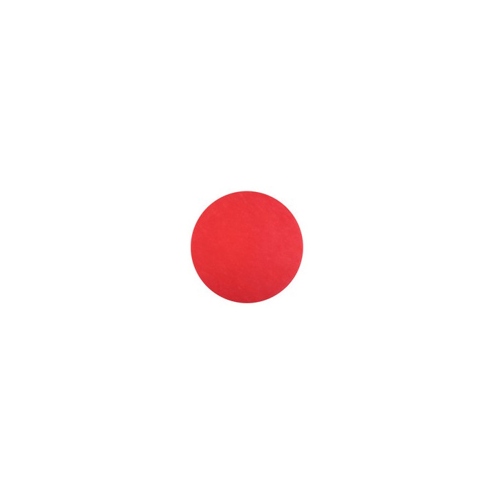 50 sets de table rond rouge - Set de table intissé