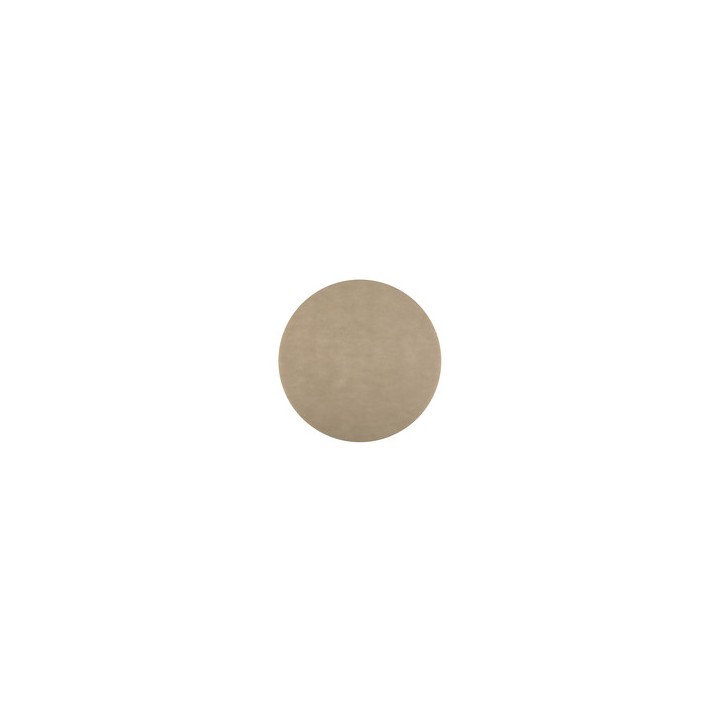 50 sets de table rond taupe - Set de table intissé