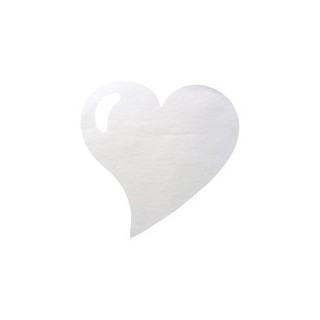 50 sets de table coeur blanc - Set de table intissé