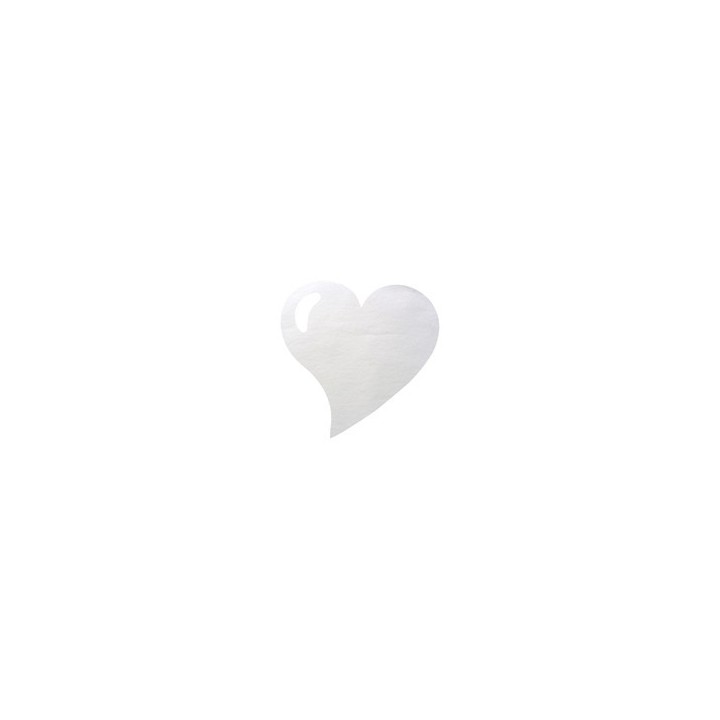 50 sets de table coeur blanc - Set de table intissé