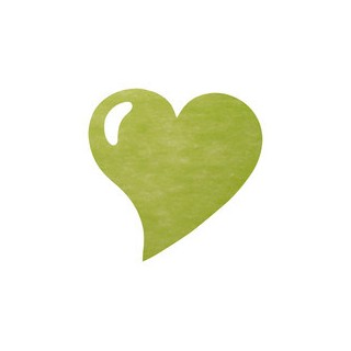 50 sets de table coeur vert - Set de table intissé