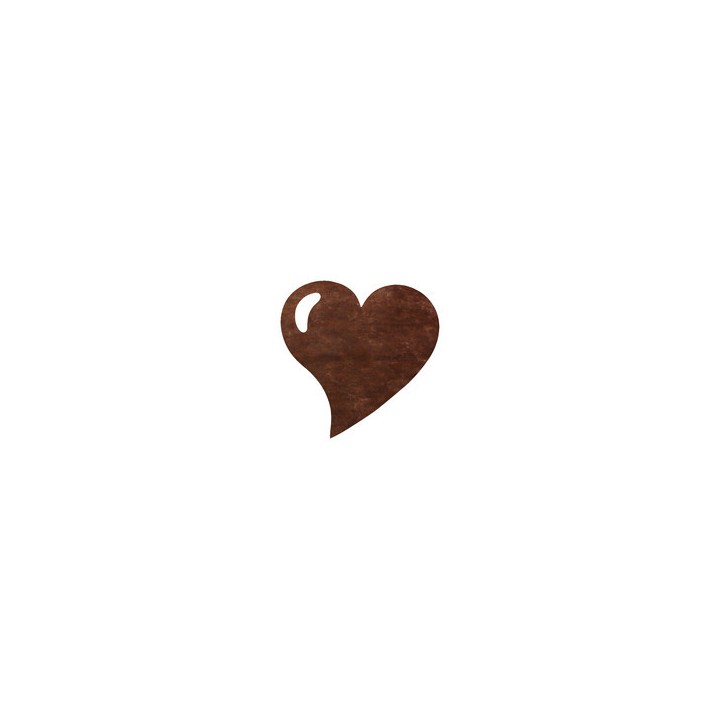 50 sets de table coeur chocolat - Set de table intissé