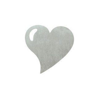 50 sets de table coeur gris - Set de table intissé
