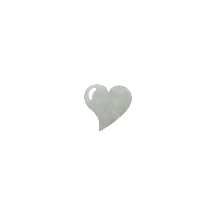 50 sets de table coeur gris - Set de table intissé