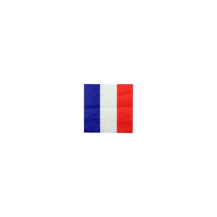 Serviettes papier drapeau France - Article de fête